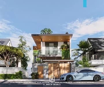 Thiết kế kiến trúc nhà phố anh Hùng