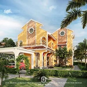 Thiết kế biệt thự phong cách phố cổ Hội An tại Nha Trang