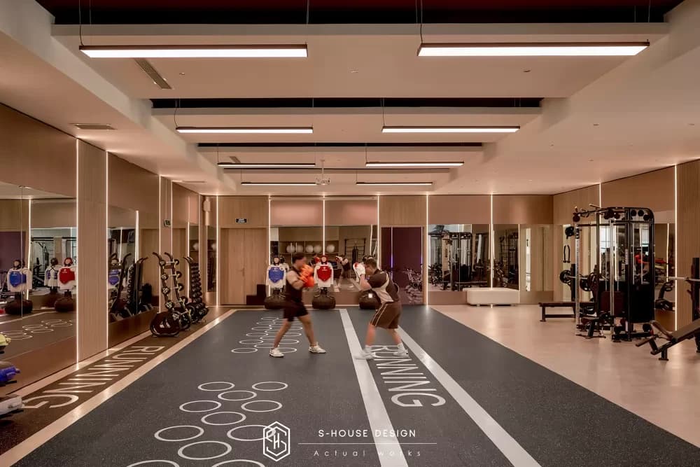 Thực Tế Thi Công Hoàn Thiện Nội Thất Phòng Gym Bến Thượng Hải (5)