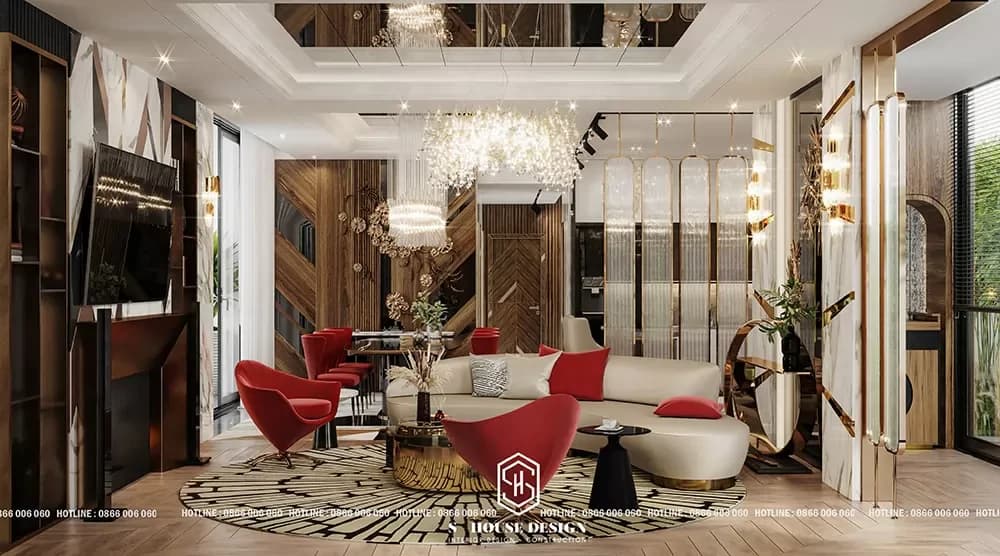 Thiết Kế Nội Thất Biệt Thự Hiện Đại Anh Vũ (5)