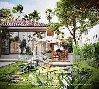 Thiết Kế Cảnh Quan Biệt Thự Vườn Chị Quyên
