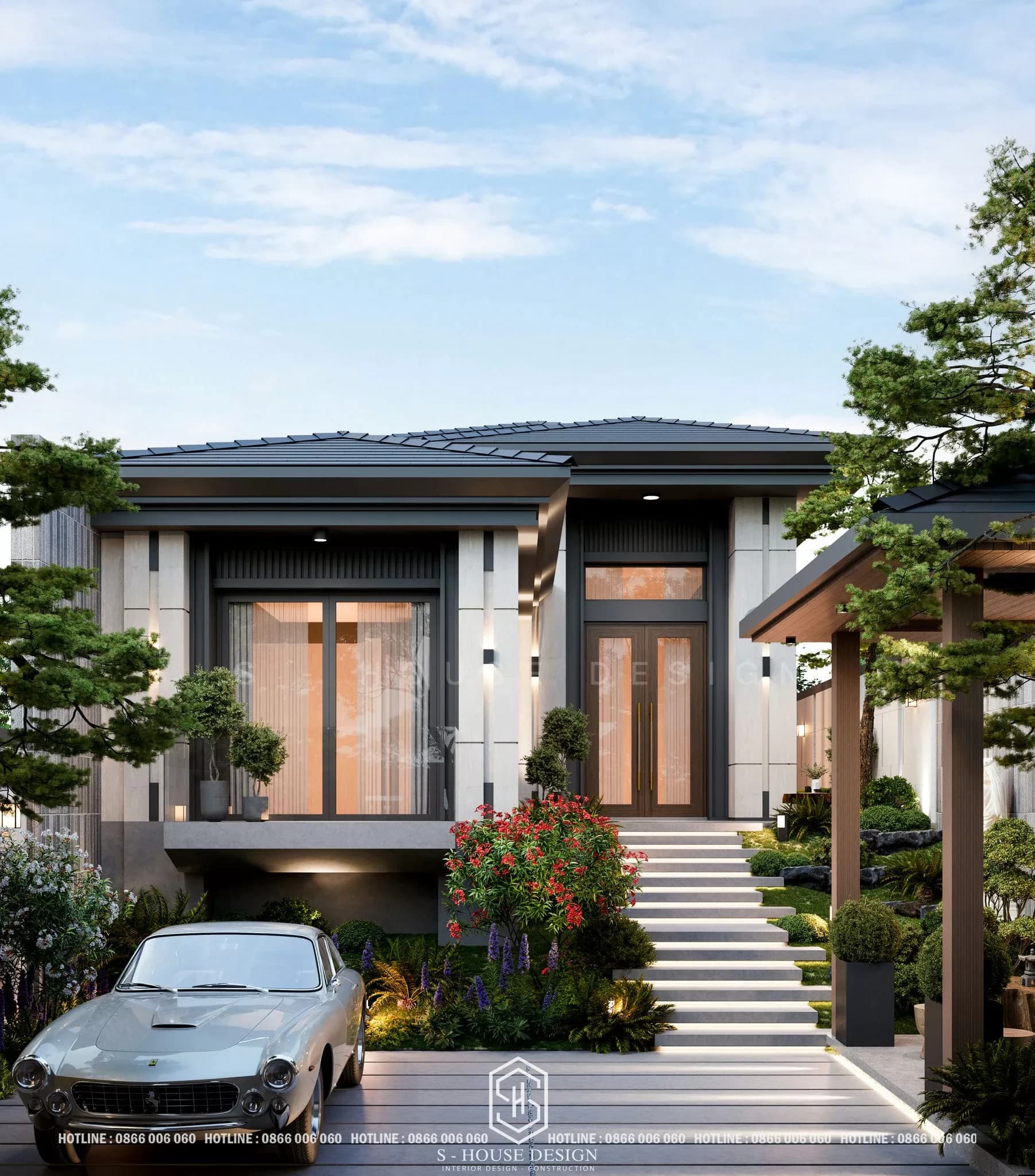 Thiết Kế Biệt Thự Vườn Mái Nhật Hiện Đại – Zen Villa (5)