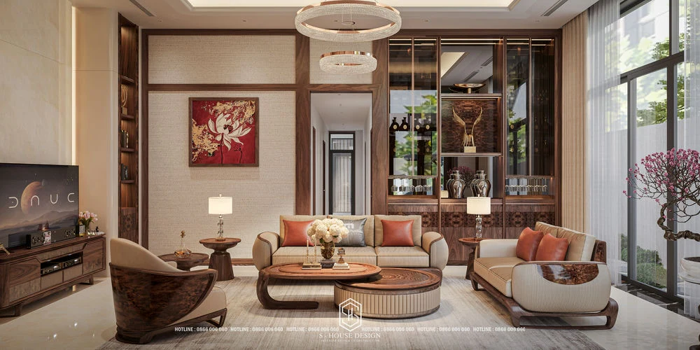 Thiết Kế Nội Thất Gỗ Óc Chó Biệt Thự Vườn Mái Nhật – Zen Villa