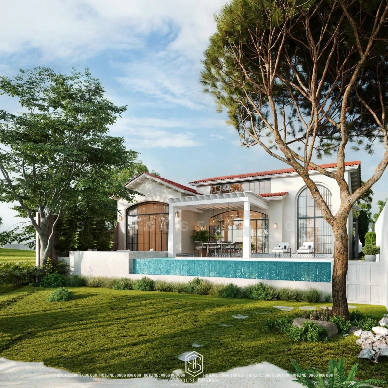 Resort Nghỉ Dưỡng Tại Gia Phong Cách Santorini