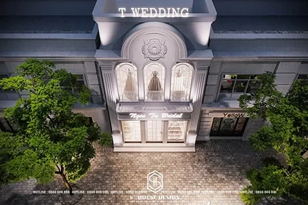 Thiết kế studio áo cưới phong cách Tân Cổ Điển