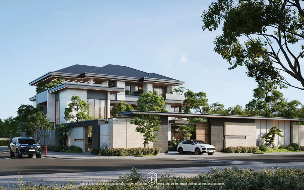 Thiết kế kiến trúc biệt thự nghỉ dưỡng chú Trang