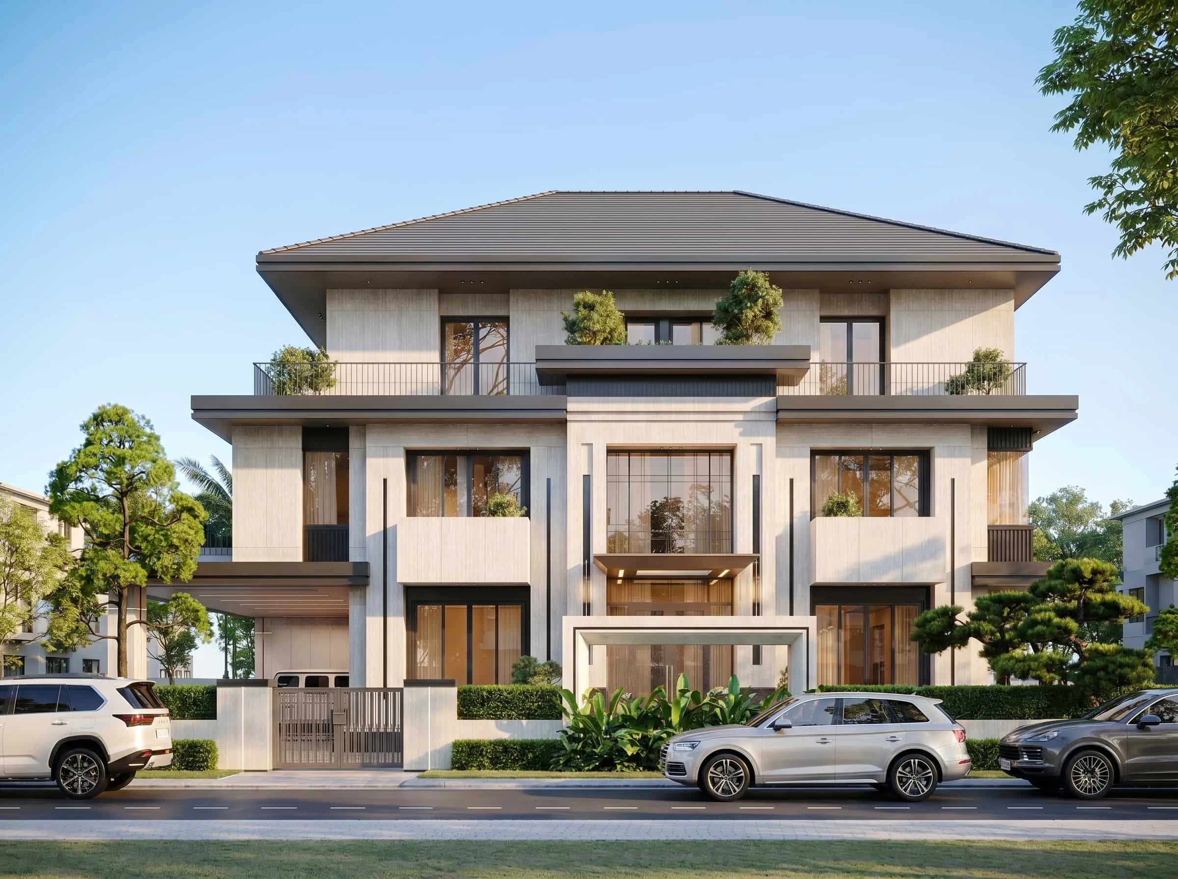Thiết Kế Biệt Thự The Oasis Bình Dương  Phong Cách Hiện Đại