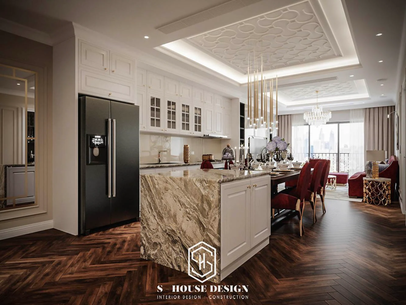 Top 20+ mẫu bếp đẹp nhất đã được S-House thiết kế và thi công