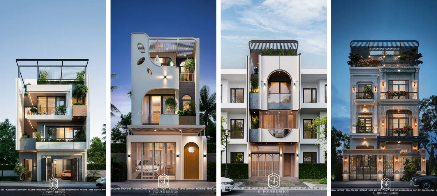 Thiết kế nhà phố hiện đại và những lưu ý khi thiết kế và xây dựng
