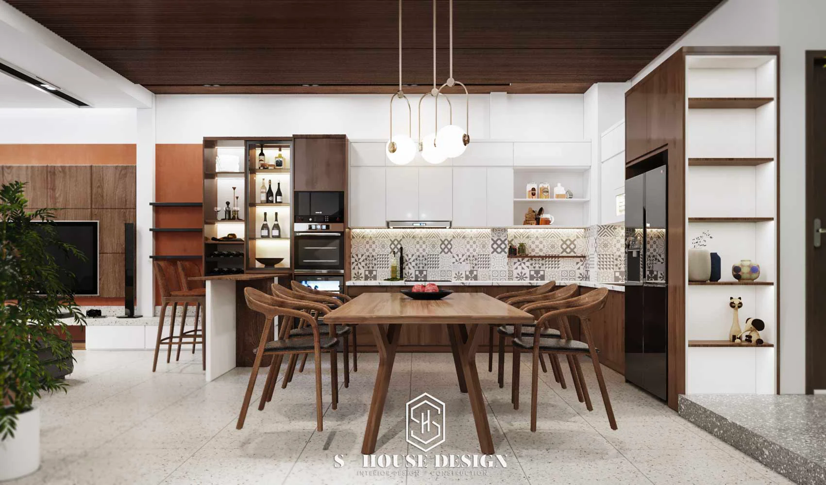 Top 20+ mẫu bếp đẹp nhất đã được S-House thiết kế và thi công