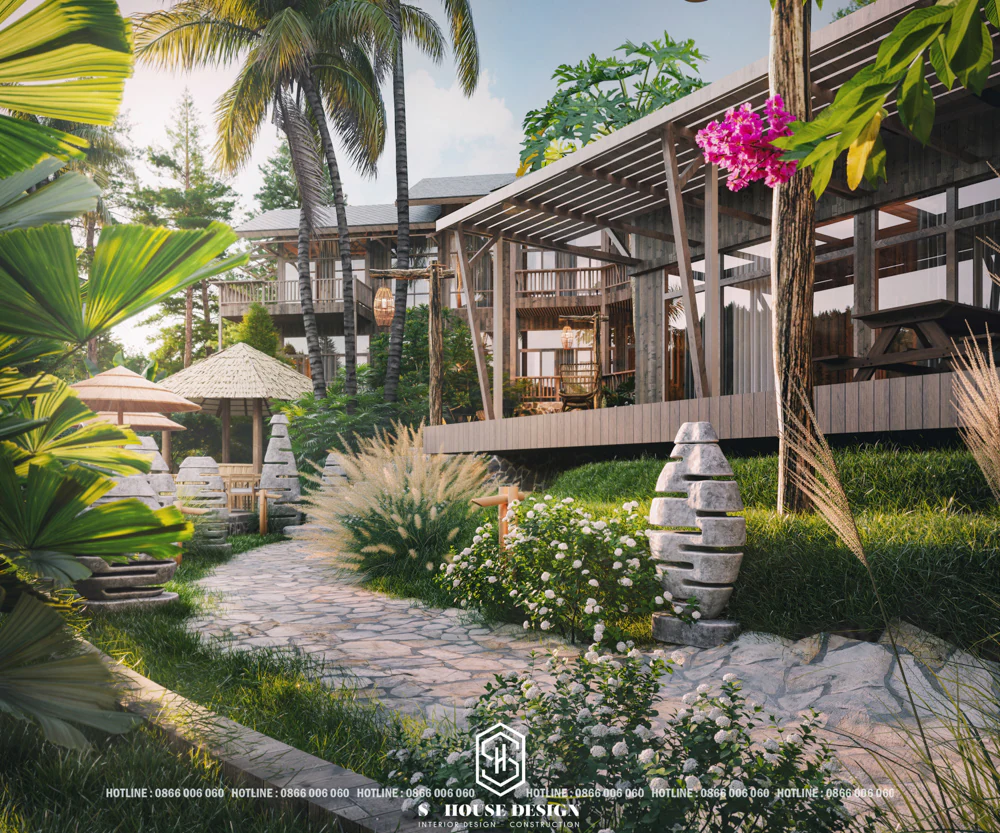 Thiết Kế Khu Nghỉ Dưỡng Mơ Village Tại Hòa Bình
