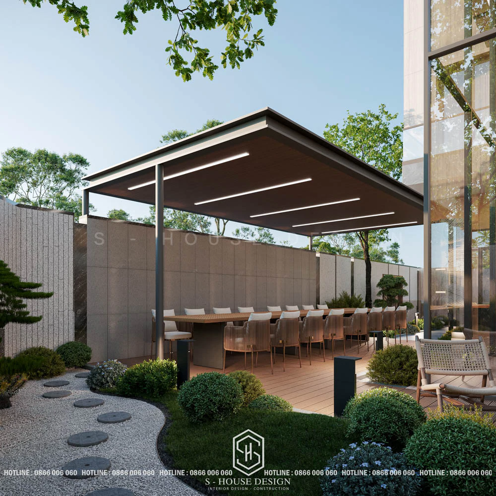 Thiết Kế Biệt Thự Sân Vườn Trên Đất 200m2 Ấn Tượng
