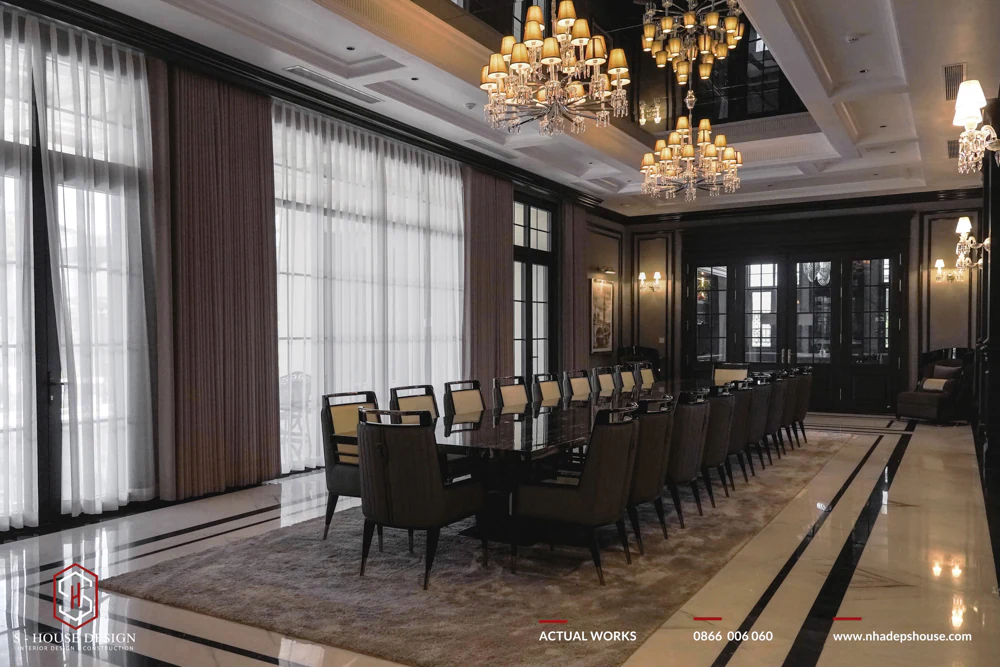 Thi Công Hoàn Thiện Nội Thất Tân Cổ Điển Dinh Thự An Chateau