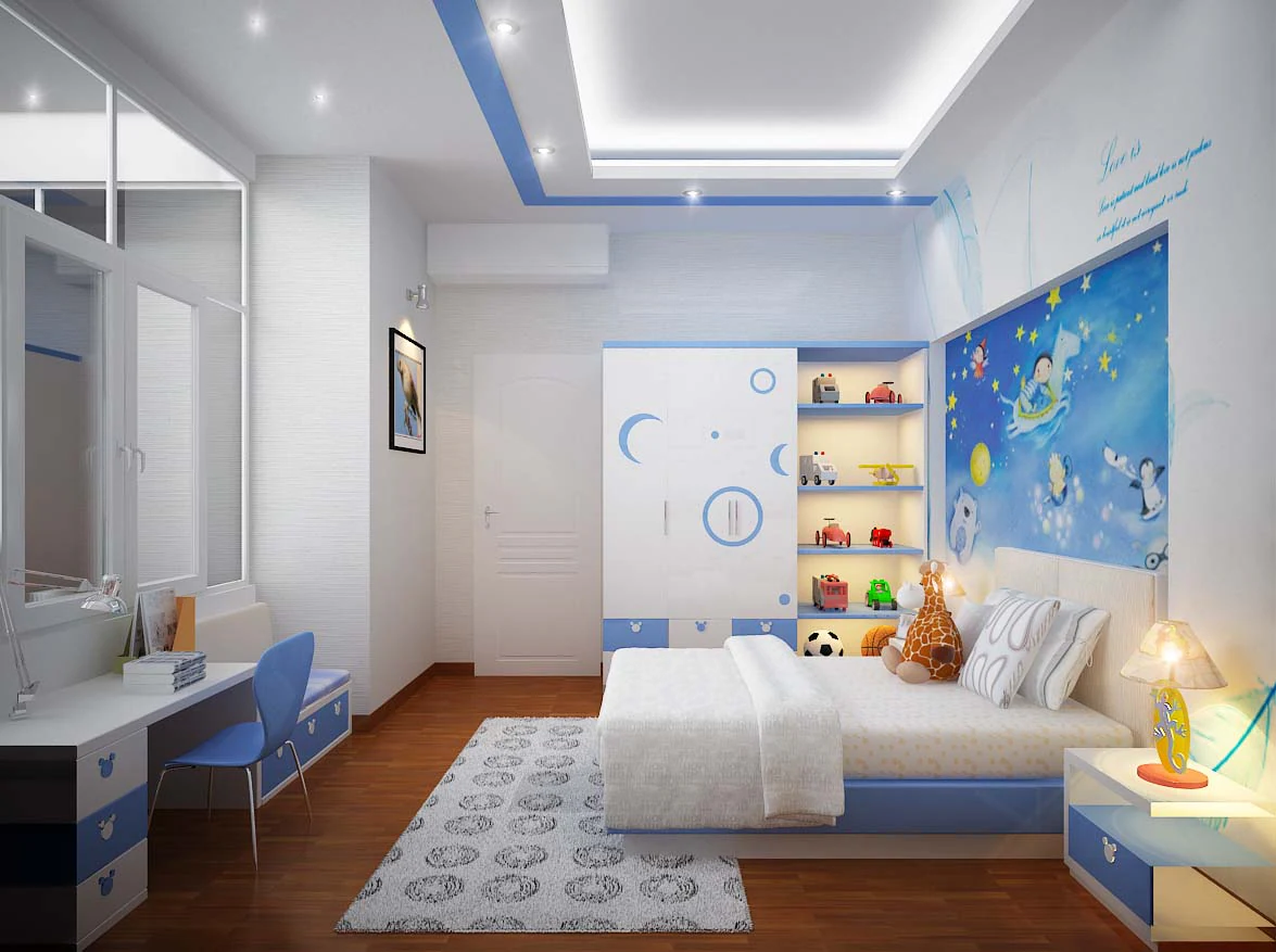 Thiết Kế Nội Thất Phòng Ngủ Cho Bé Trai Và Bé Gái Cực Đáng Yêu